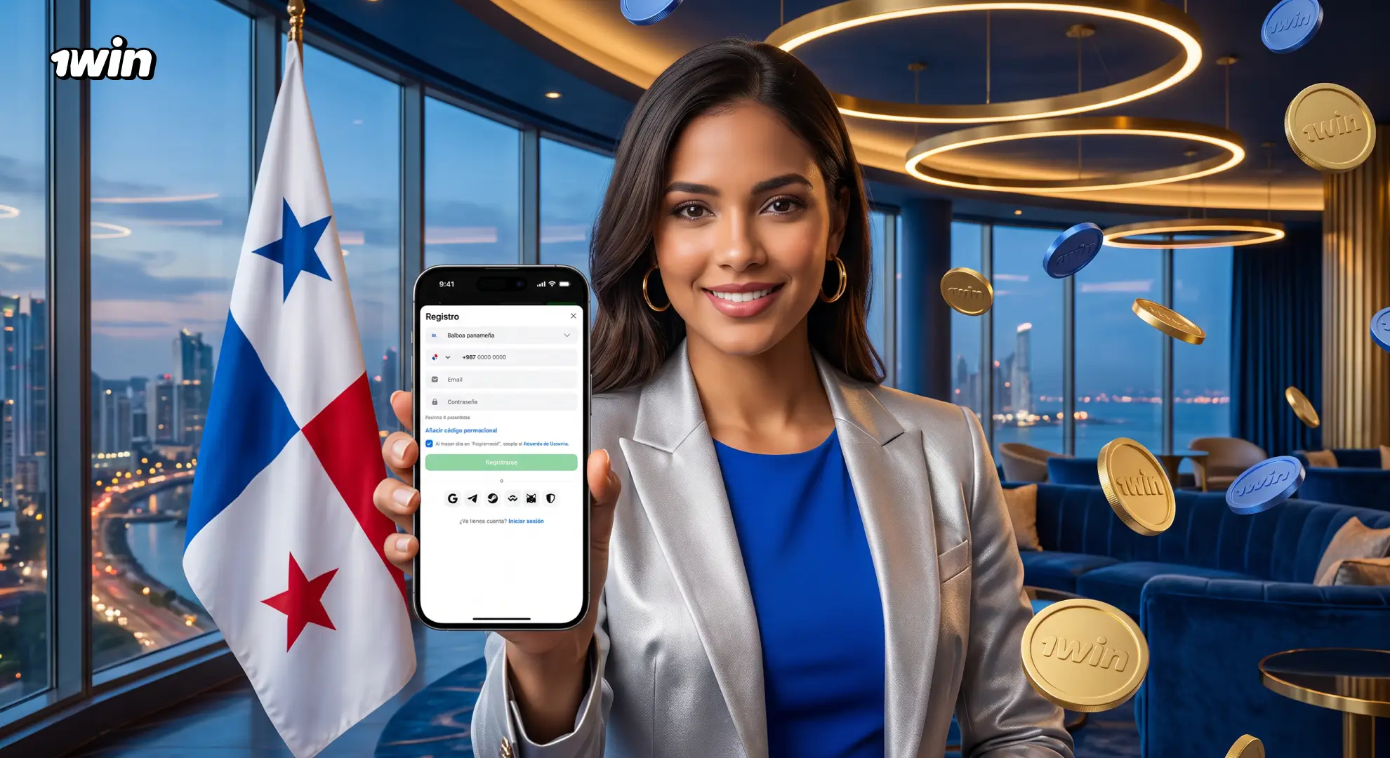 Registro rápido de cuenta en 1win Panamá